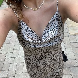 leopard betta vanore mini dress